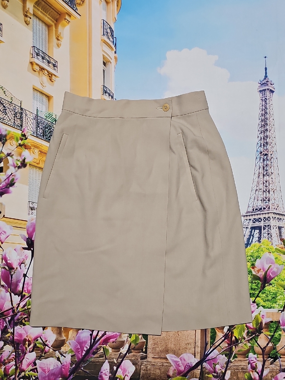 Giorgio Armani Lined Beige Skirt Size 38